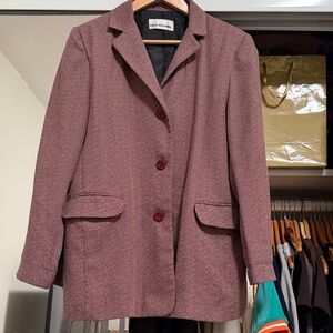 David Brooks Women's Maroon Blazer